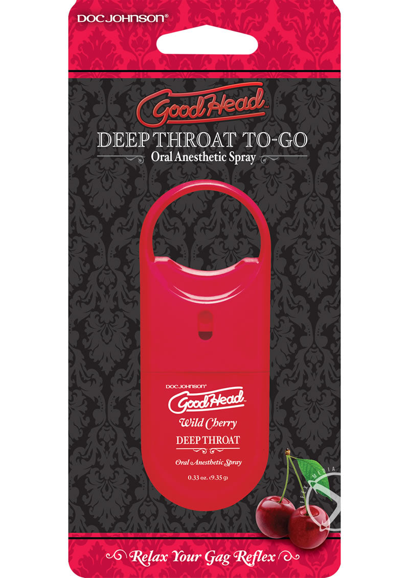 Load image into Gallery viewer, Goodhead Deep Throat To-Go Oral Anesthetic Spray Cherry - .33oz
