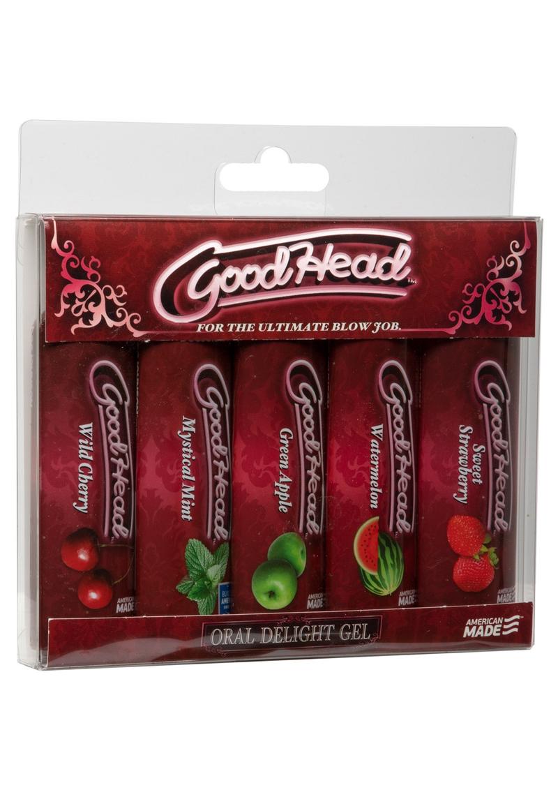 Load image into Gallery viewer, Goodhead Oral Delight Gel Flavored - 1oz - 5 Pack
