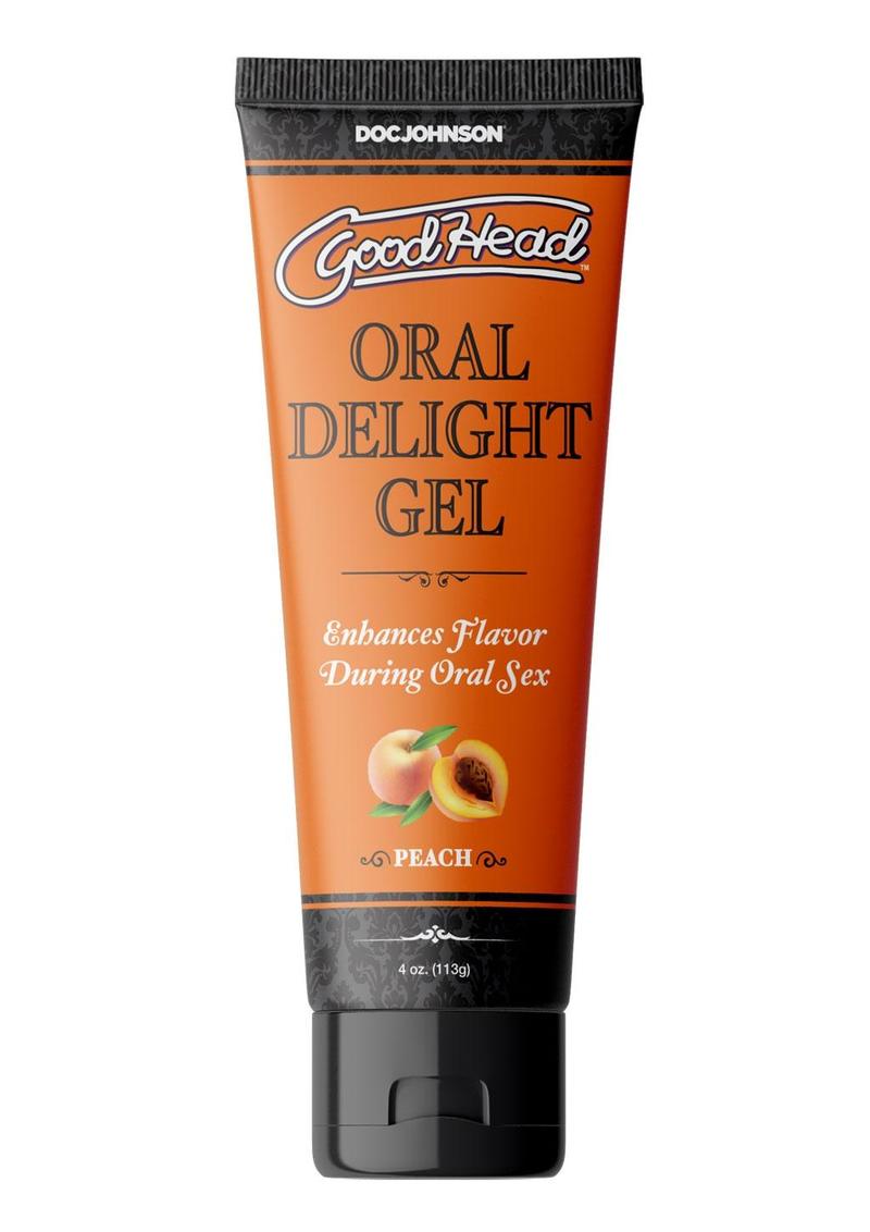 Load image into Gallery viewer, Goodhead Oral Delight Gel Flavored Peach - 4oz - Bulk
