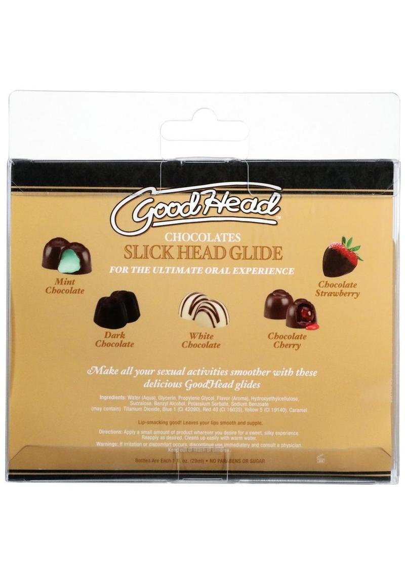 Load image into Gallery viewer, Goodhead Slick Head Glide Chocolates - 1oz - 5 Pack
