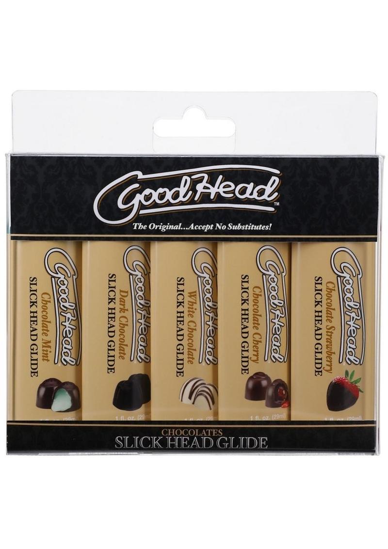 Load image into Gallery viewer, Goodhead Slick Head Glide Chocolates - 1oz - 5 Pack
