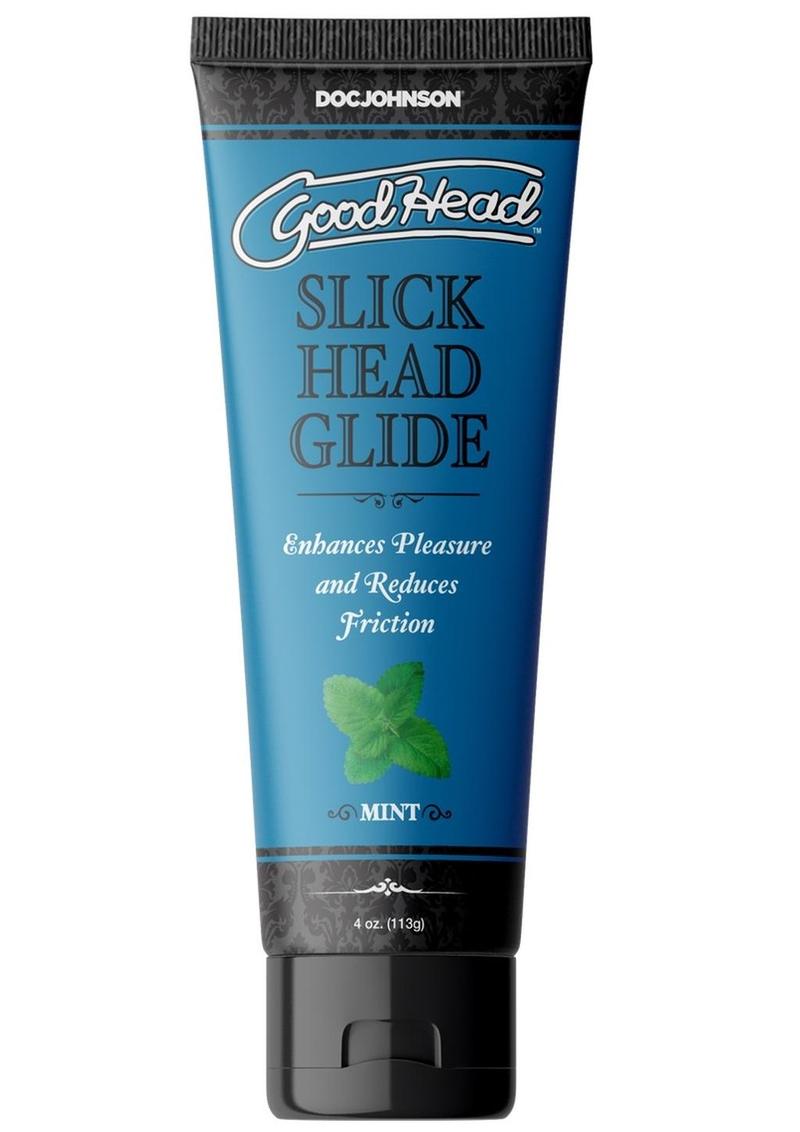 Load image into Gallery viewer, Goodhead Slick Head Glide Water Based Flavored Lubricant Mint - 4oz - Bulk
