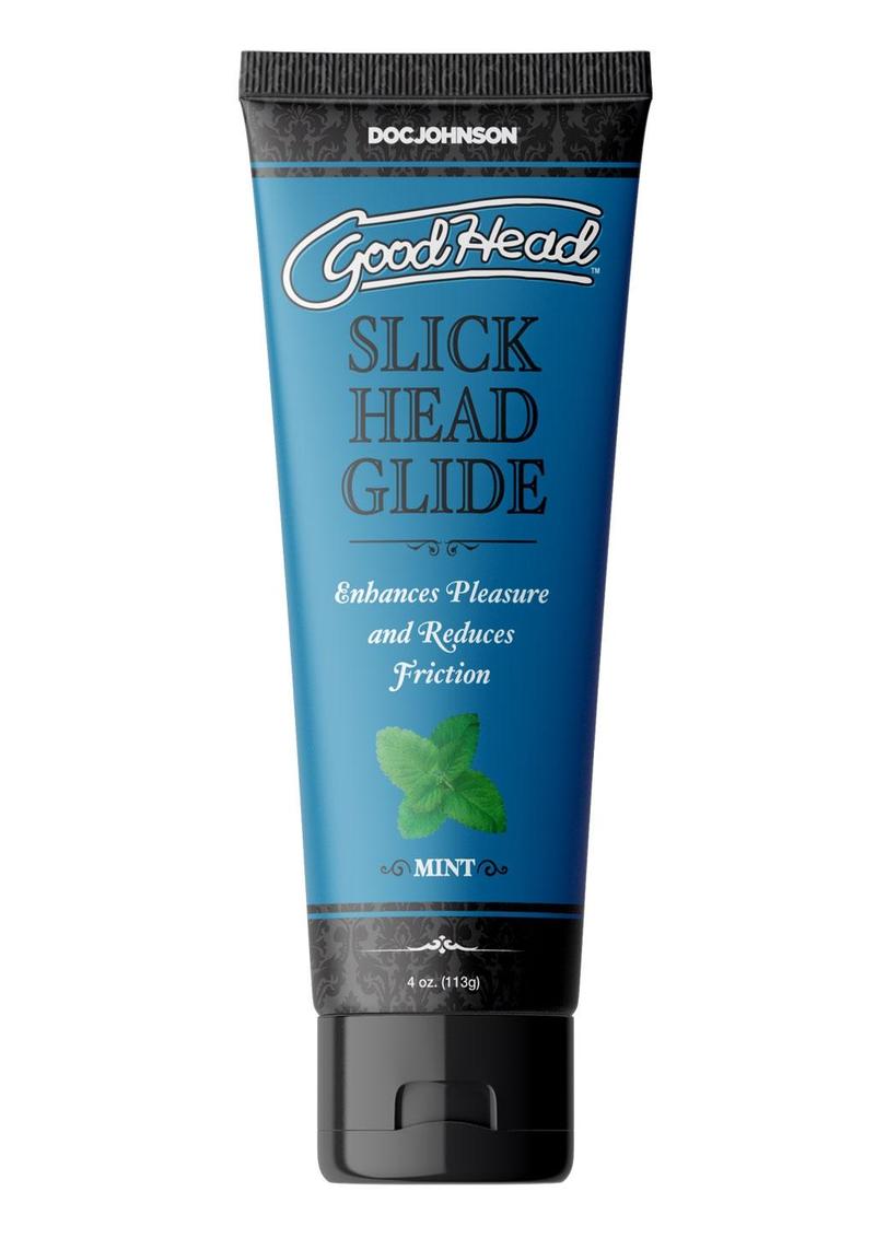 Load image into Gallery viewer, Goodhead Slick Head Glide Water Based Flavored Lubricant Mint - 4oz - Bulk
