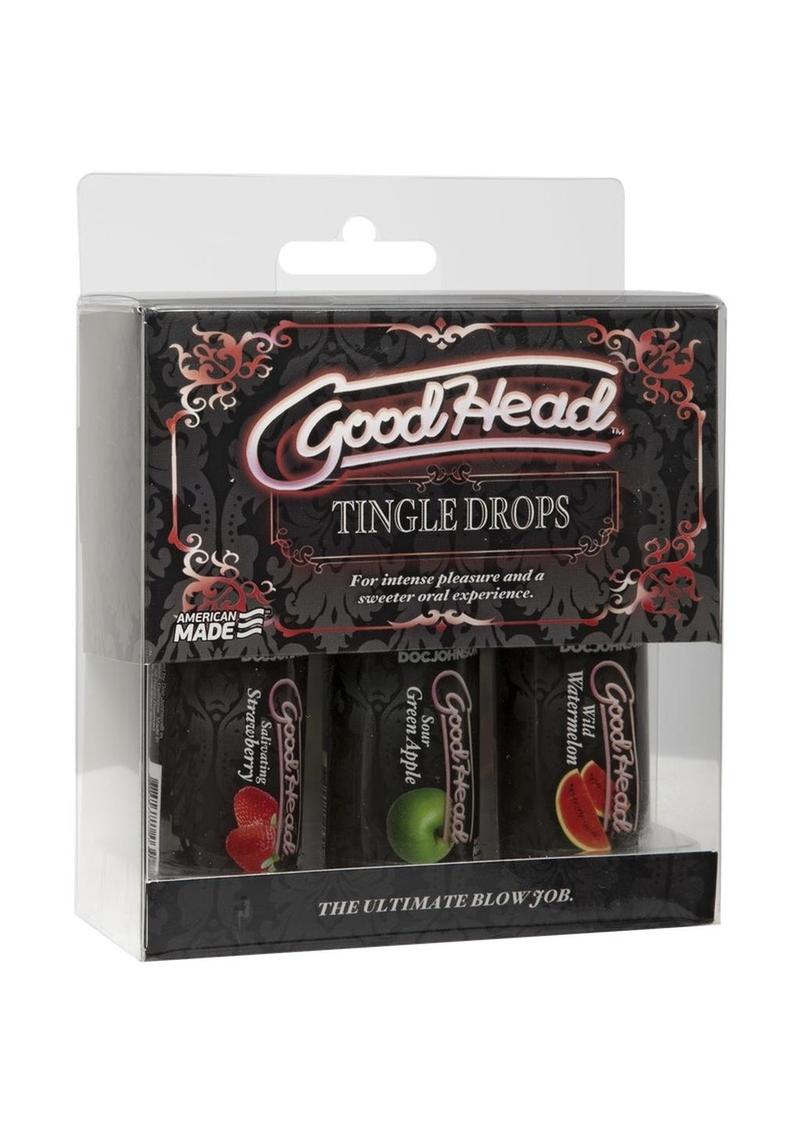 Load image into Gallery viewer, Goodhead Tingle Drops 1oz Assorted - 3 Pack
