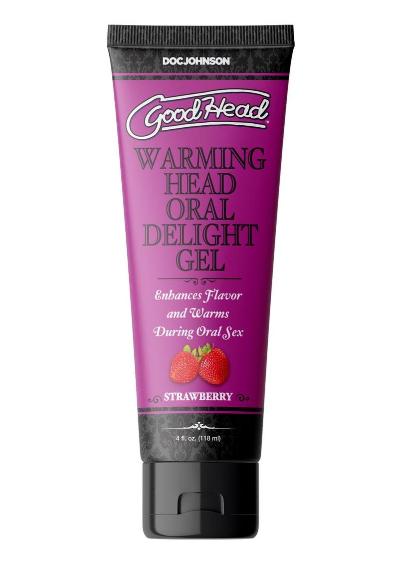 Load image into Gallery viewer, Goodhead Warming Head Oral Delight Gel Flavored Strawberry - 4oz
