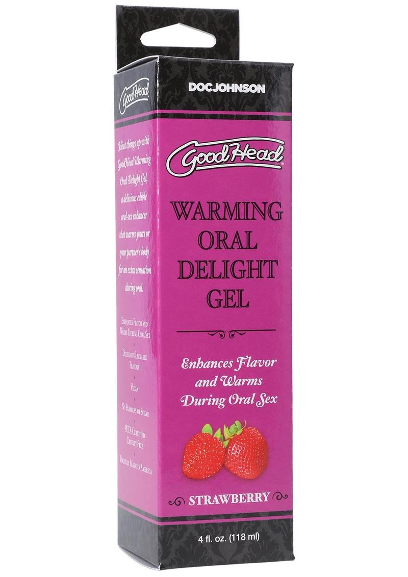 Load image into Gallery viewer, Goodhead Warming Head Oral Delight Gel Flavored Strawberry - 4oz
