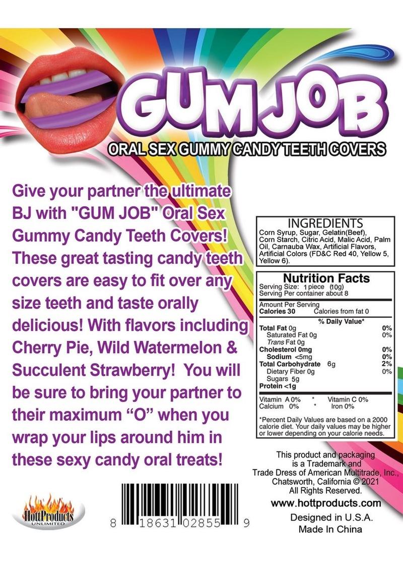 Load image into Gallery viewer, Gum Job Oral Sex Gummy Candy Teeth Covers Assorted Flavors - 6 Pack
