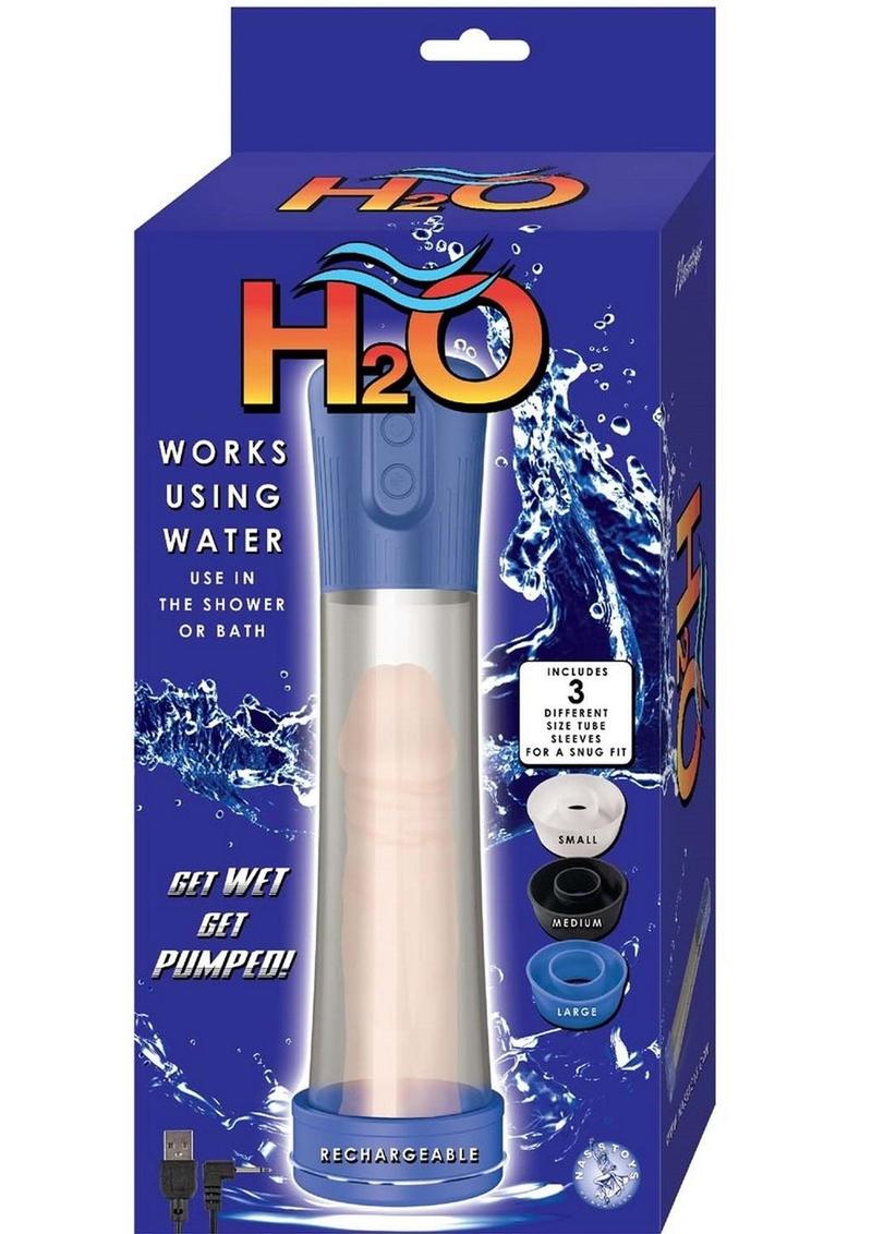 Load image into Gallery viewer, H2o Rechargeable Penis Pump - Blue
