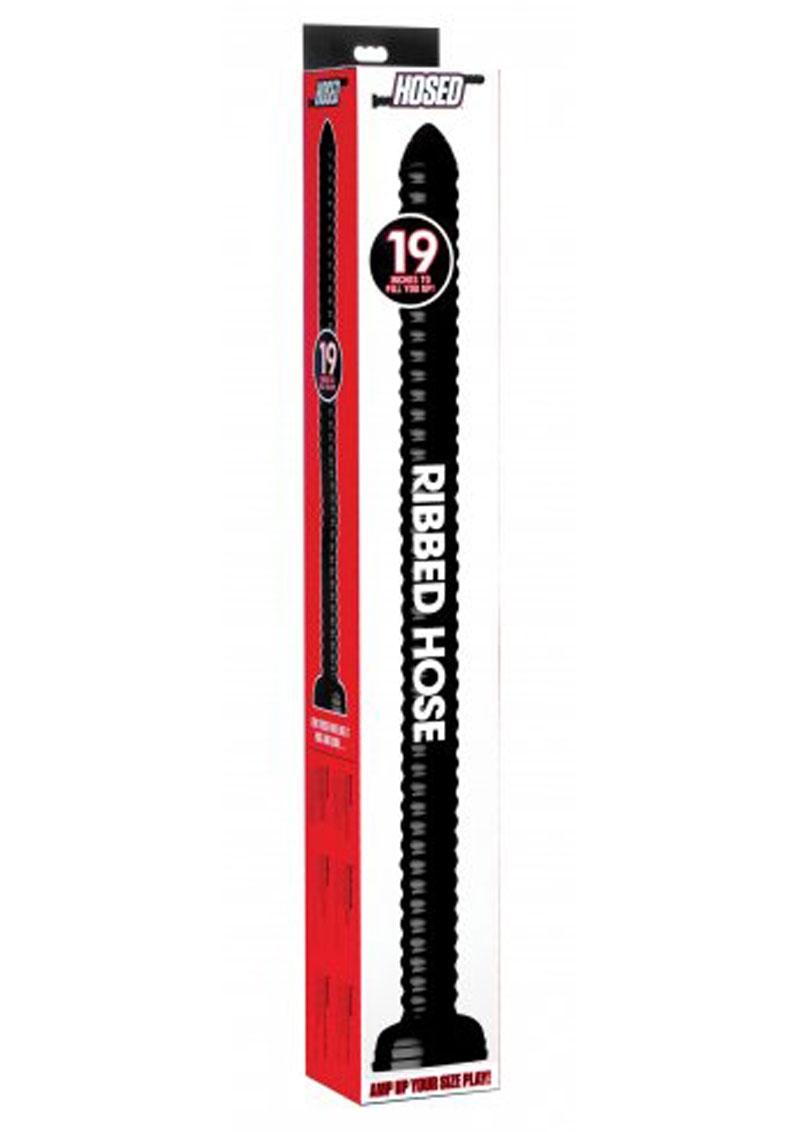 Load image into Gallery viewer, Hosed Ribbed Hose - 19in Long - Black
