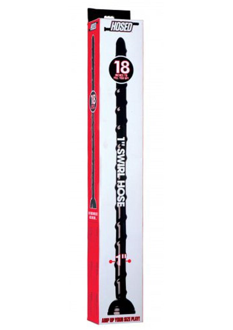 Load image into Gallery viewer, Hosed Swirl Hose 1in - 18in Long - Black
