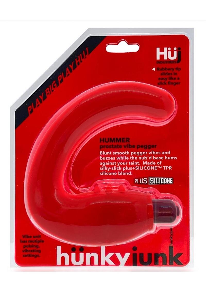 Load image into Gallery viewer, Hunkyjunk Hummer Silicone Vibrating Prostate Pegger - Neon Pink/Pink
