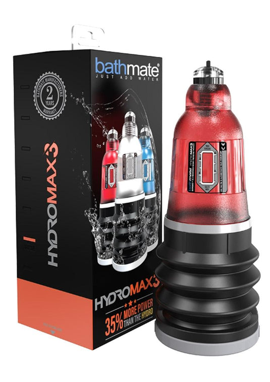 Hydromax3 Penis Pump Water Pump - Red