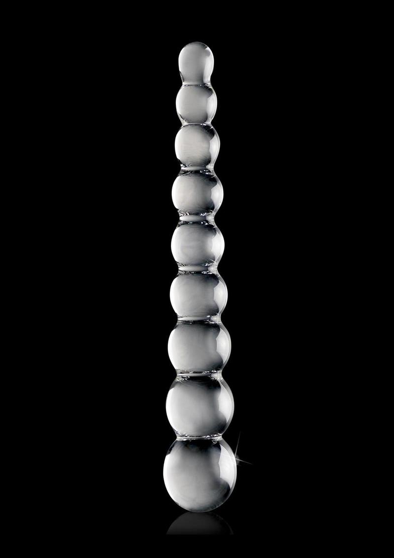 Load image into Gallery viewer, Icicles No. 2 Beaded Glass Anal Probe - Clear
