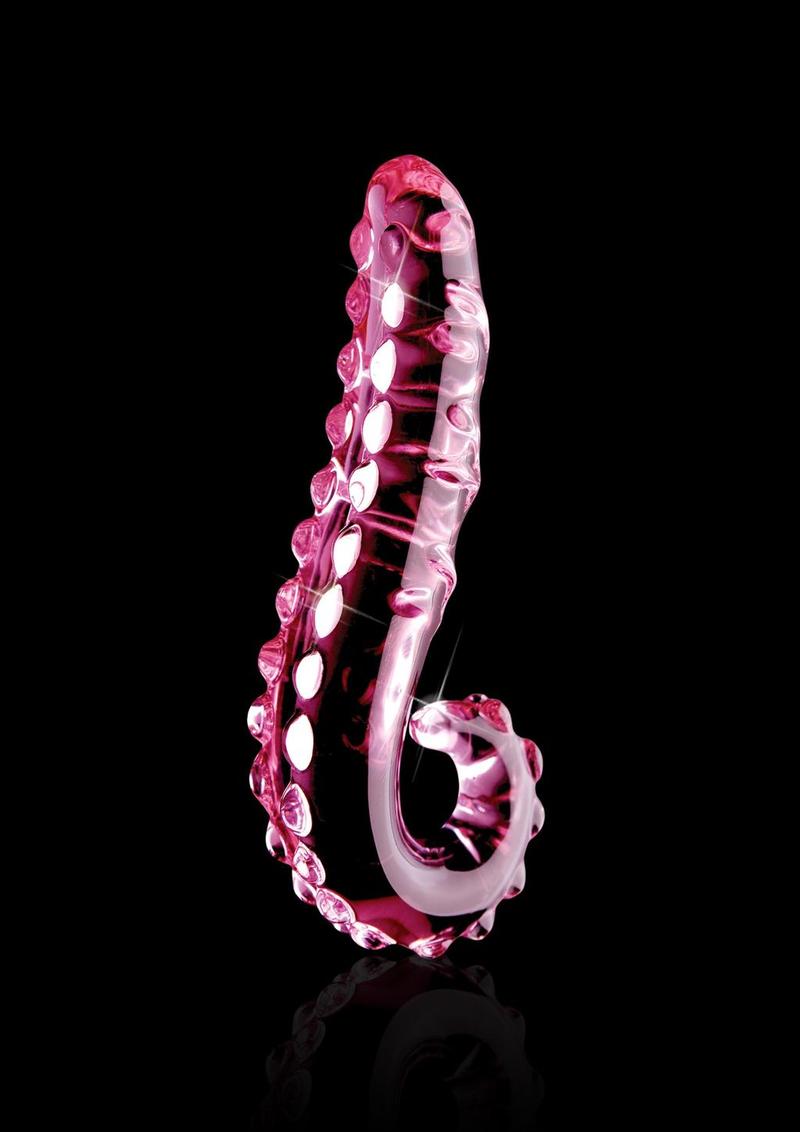 Load image into Gallery viewer, Icicles No. 24 Textured Glass Dildo - Pink - 6in
