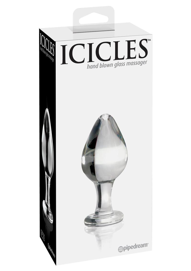 Load image into Gallery viewer, Icicles No. 25 Glass Anal Plug - Clear
