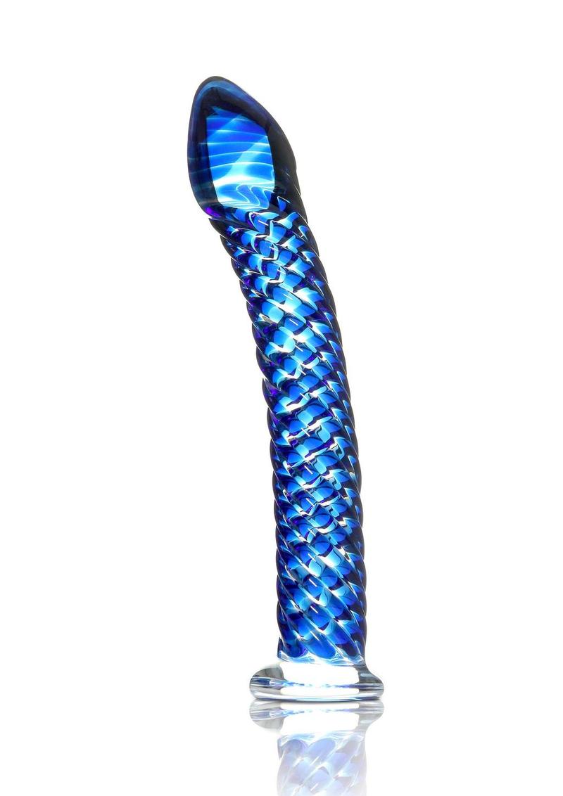 Load image into Gallery viewer, Icicles No. 29 Ribbed Glass G-Spot Dildo
