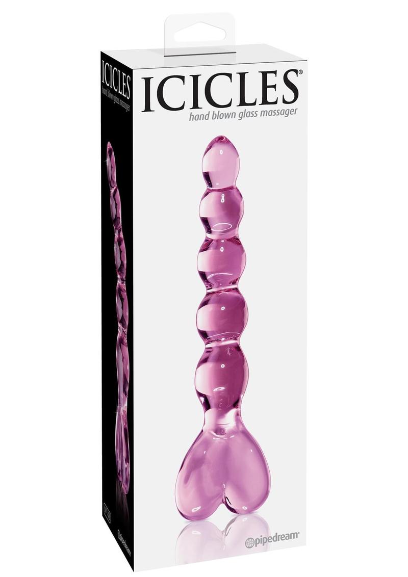 Load image into Gallery viewer, Icicles No. 43 Beaded Glass - Pink
