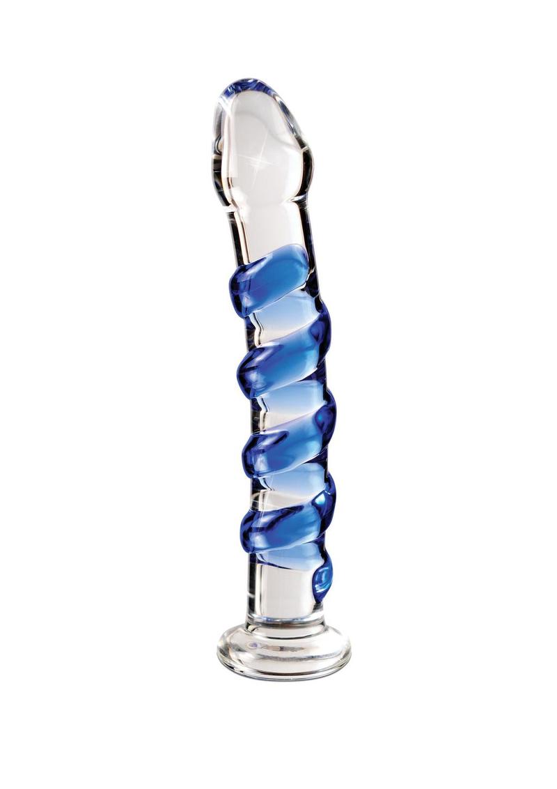 Load image into Gallery viewer, Icicles No. 5 Textured Glass Dildo
