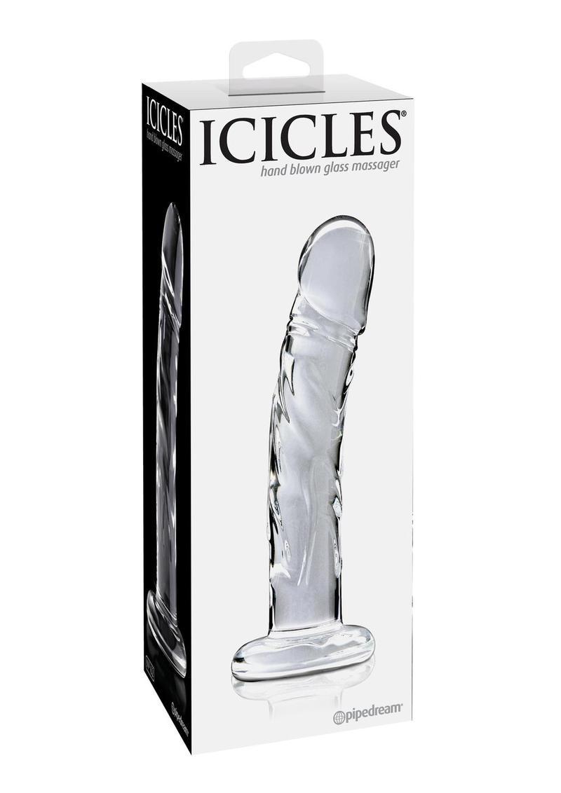 Load image into Gallery viewer, Icicles No. 62 Glass Dildo - Clear - 6.5in

