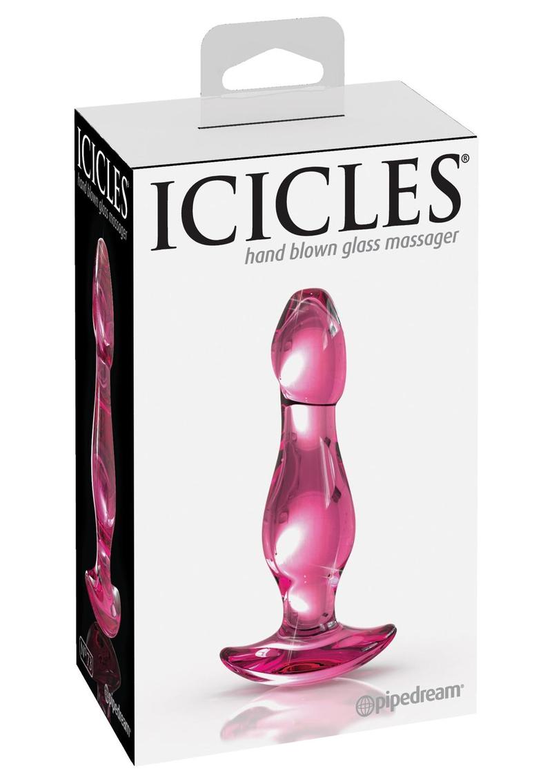 Load image into Gallery viewer, Icicles No 73 Beaded Glass Anal Plug - Pink
