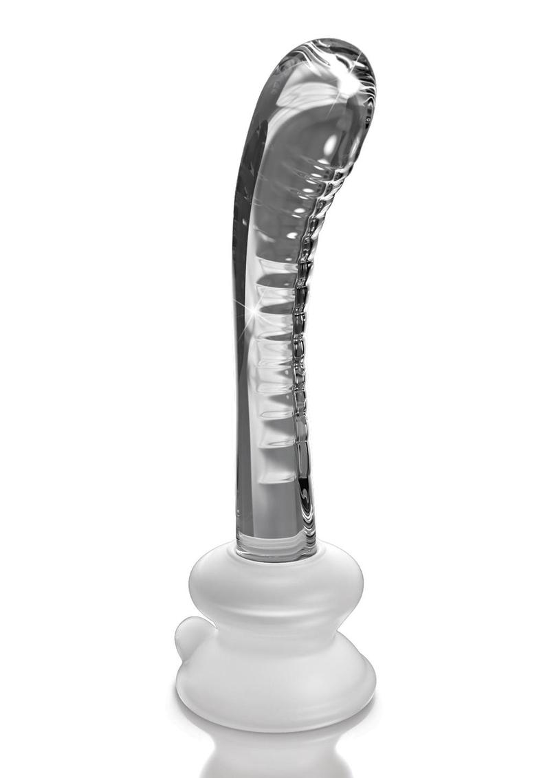 Load image into Gallery viewer, Icicles No. 88 Glass G-Spot Wand with Bendable Silicone Suction Cup - Clear
