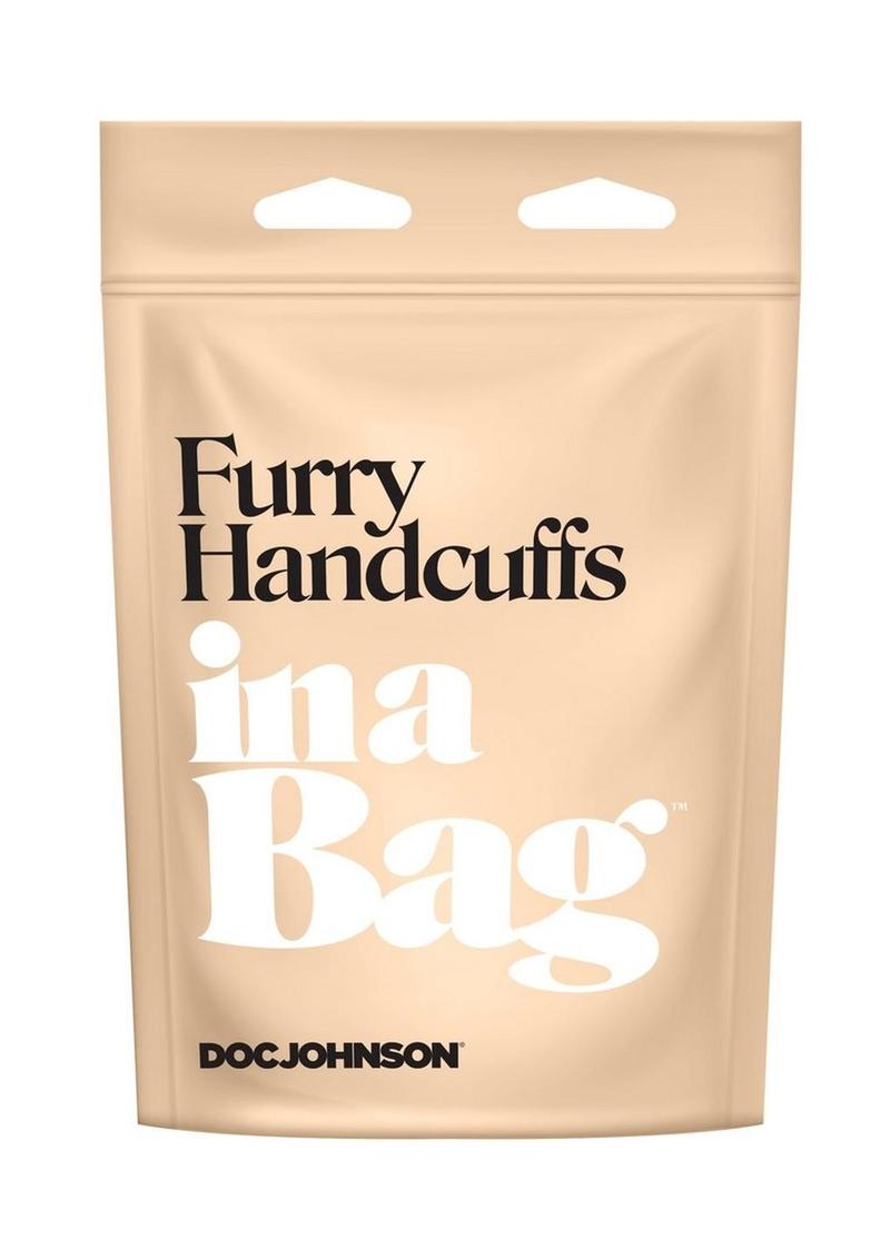 Load image into Gallery viewer, In A Bag Furry Handcuffs - Black
