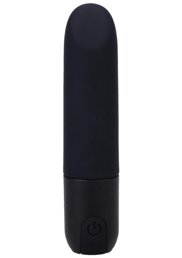 In A Bag Silicone Rechargeable Bullet Vibrator - Black