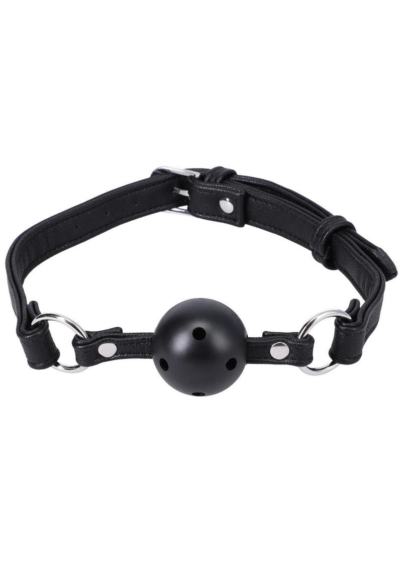 Load image into Gallery viewer, In A Bag Vegan Leather Ball Gag - Black

