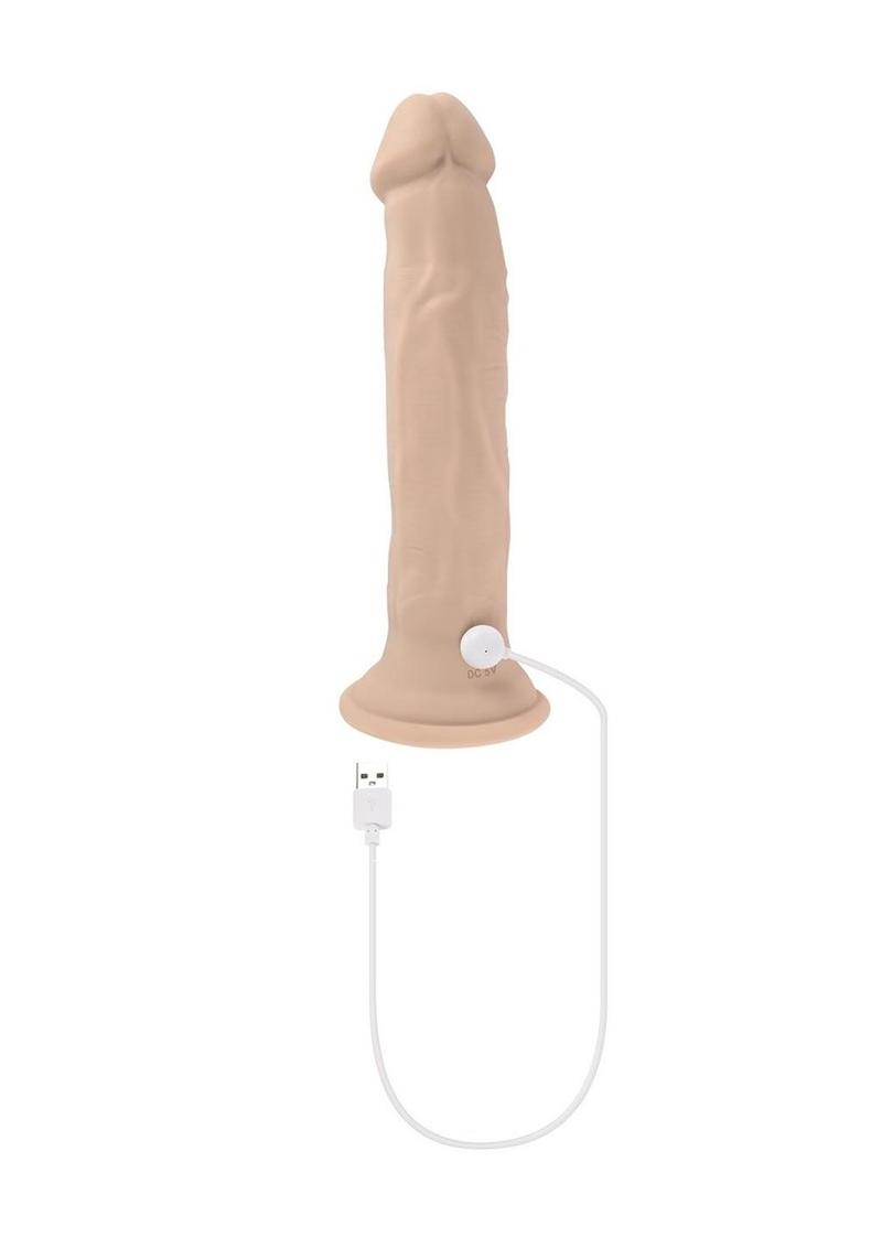 Load image into Gallery viewer, In Thrust We Trust Rechargeable Silicone Dildo with Remote
