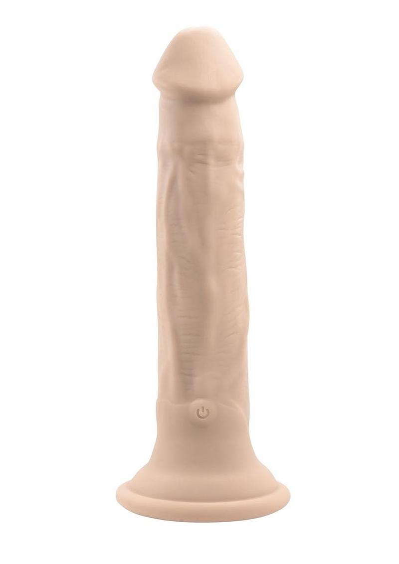 Load image into Gallery viewer, In Thrust We Trust Rechargeable Silicone Dildo with Remote - Vanilla
