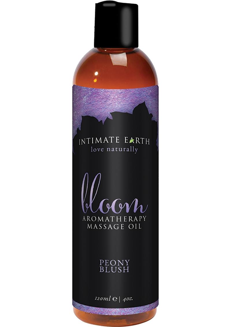 Load image into Gallery viewer, Intimate Earth Bloom Aromatherapy Massage Oil Peony Blush - 4oz
