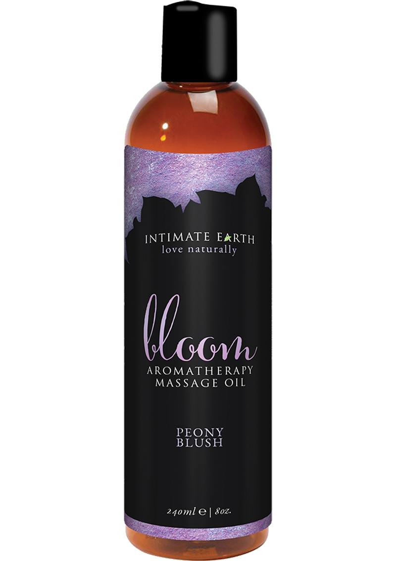 Load image into Gallery viewer, Intimate Earth Bloom Aromatherapy Massage Oil Peony Blush - 8oz
