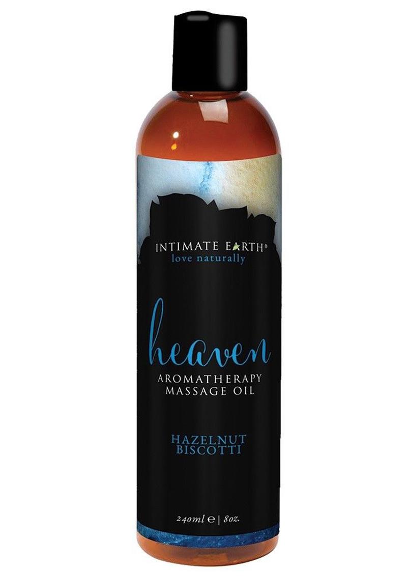 Load image into Gallery viewer, Intimate Earth Heaven Aromatherapy Massage Oil Hazelnut Biscotti - 8oz
