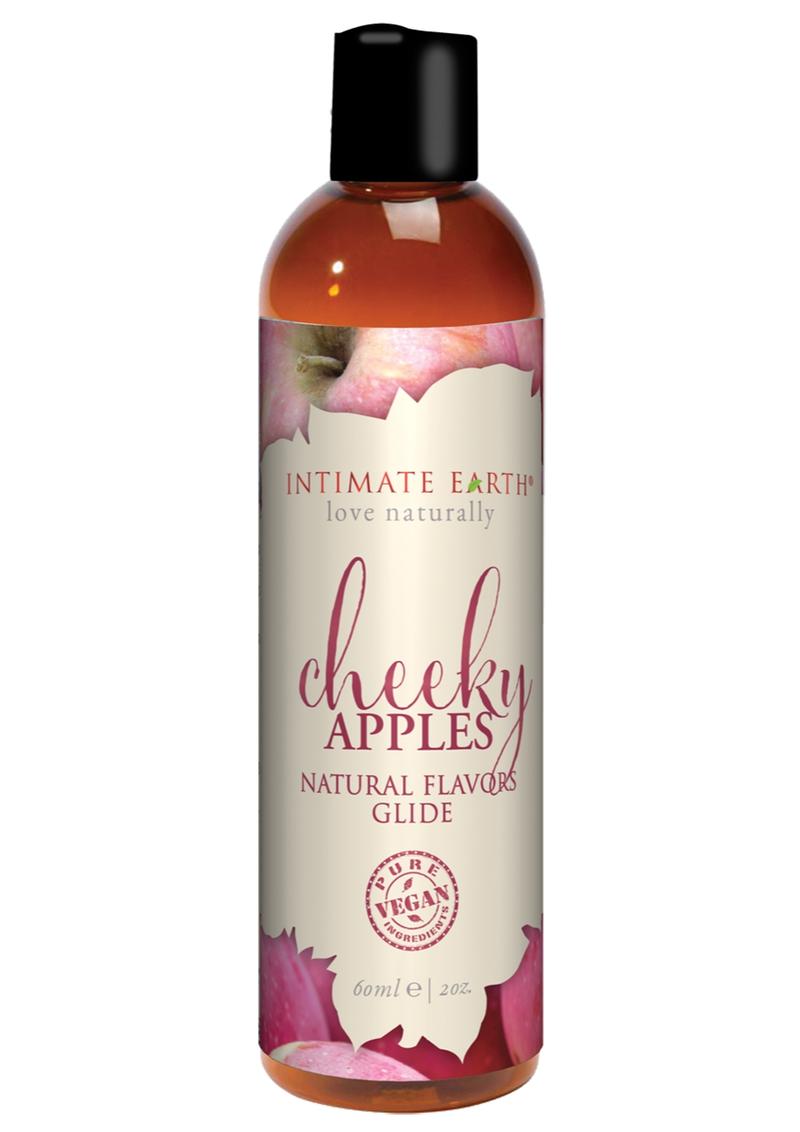 Load image into Gallery viewer, Intimate Earth Natural Flavors Glide Lubricant Cheeky Apples - 2oz
