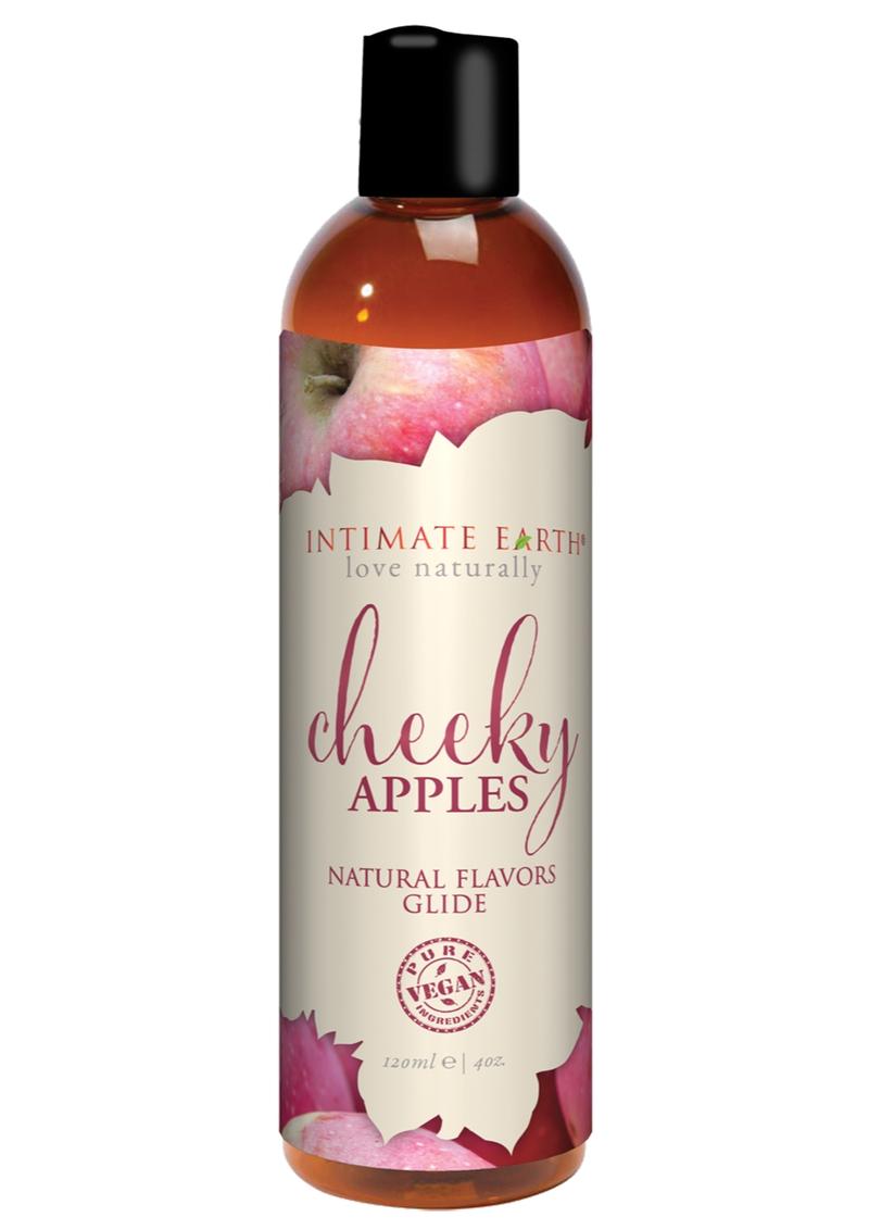 Load image into Gallery viewer, Intimate Earth Natural Flavors Glide Lubricant Cheeky Apples - 4oz
