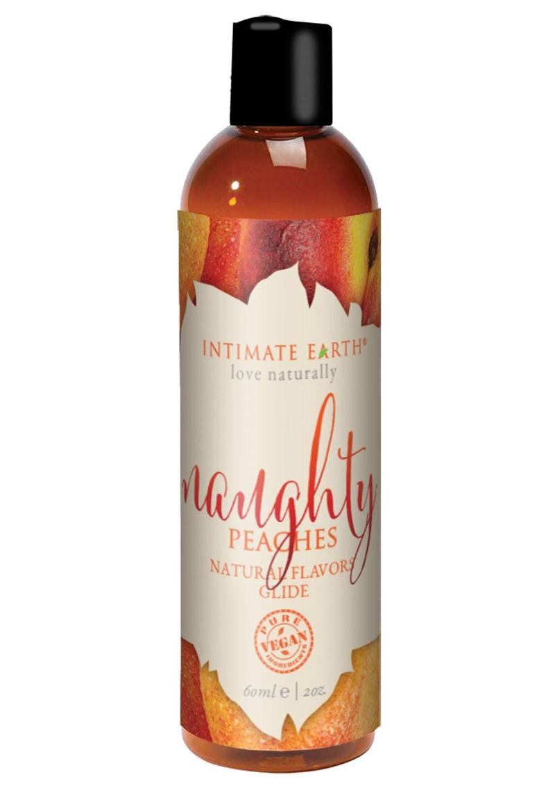 Load image into Gallery viewer, Intimate Earth Natural Flavors Glide Lubricant Naughty Peaches - 2oz
