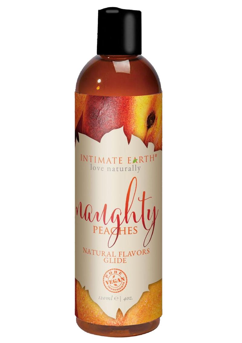 Load image into Gallery viewer, Intimate Earth Natural Flavors Glide Lubricant Naughty Peaches - 4oz
