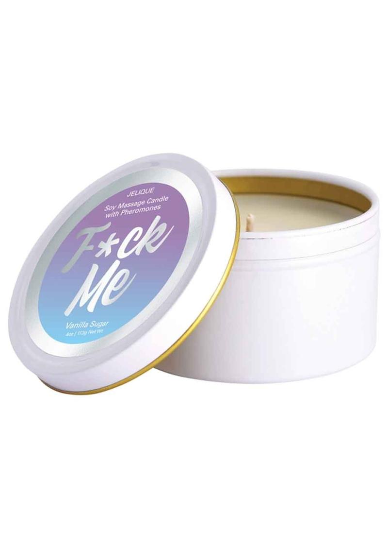 Load image into Gallery viewer, Jelique Massage Candle Pheromone F*ck Me Vanilla Sugar - 4oz
