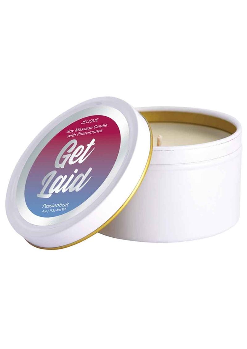 Load image into Gallery viewer, Jelique Massage Candle Pheromone Get Laid Passion Fruit - 4oz
