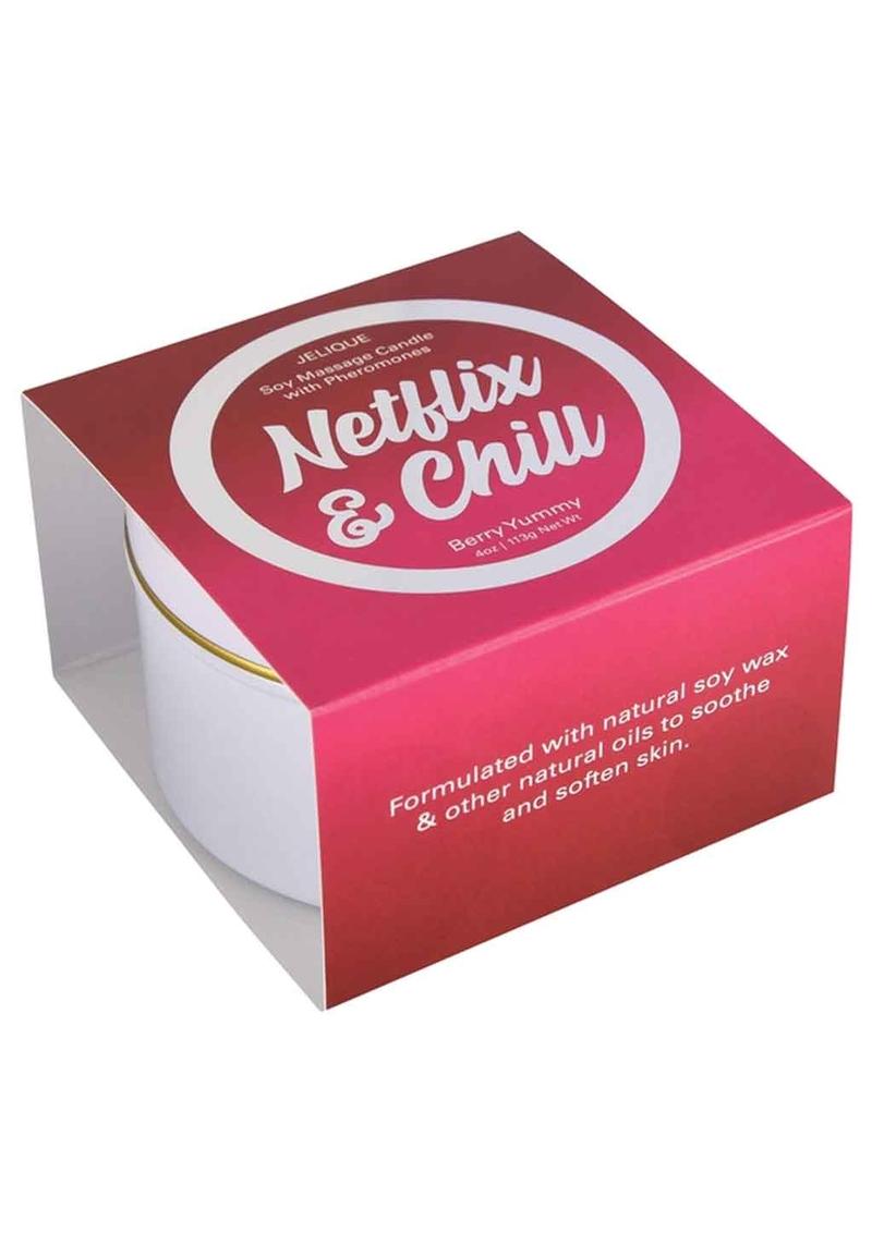Load image into Gallery viewer, Jelique Massage Candle Pheromone Netflix and Chill Very Yummy - 4oz
