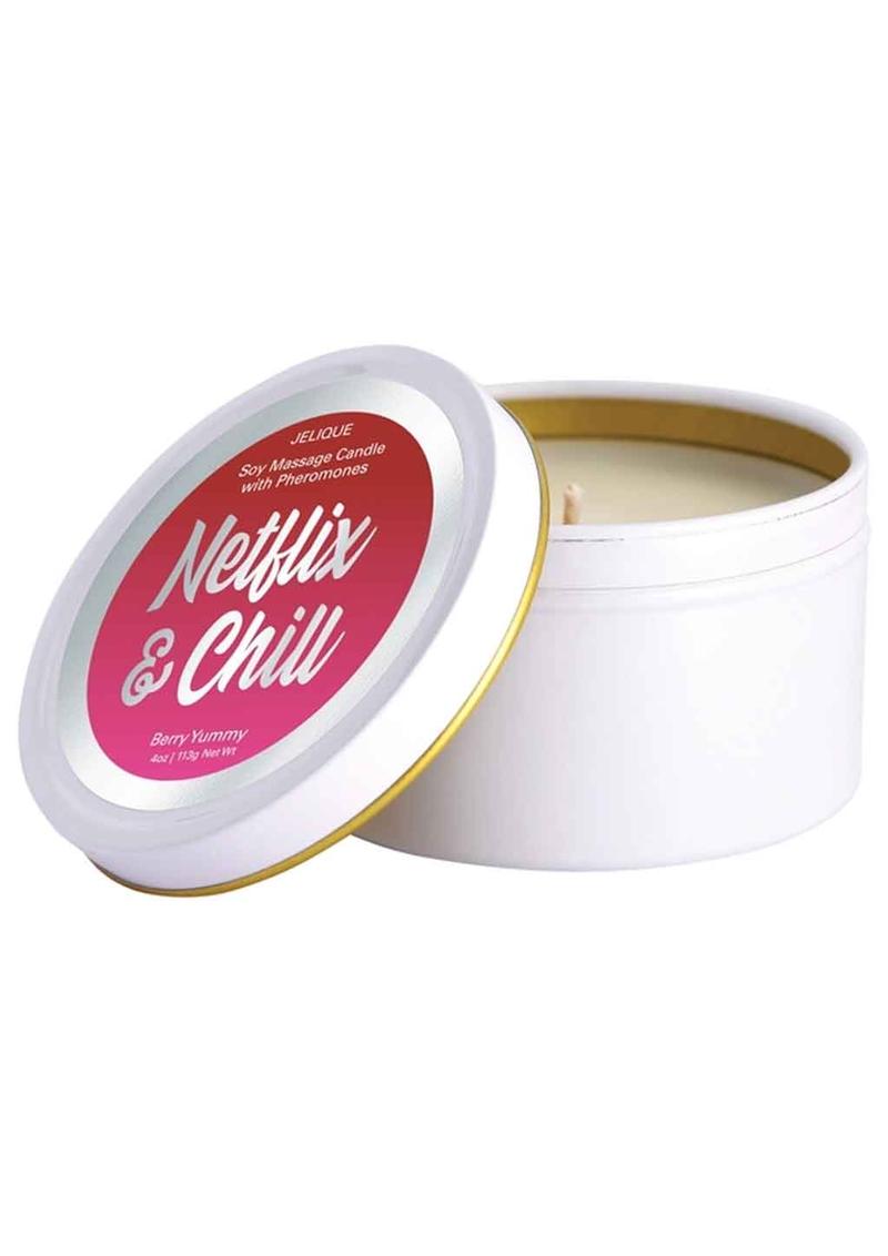Load image into Gallery viewer, Jelique Massage Candle Pheromone Netflix and Chill Very Yummy - 4oz
