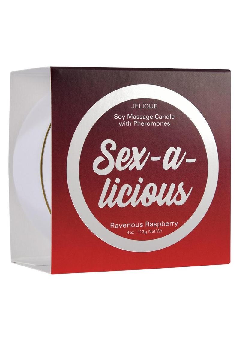 Load image into Gallery viewer, Jelique Massage Candle Pheromone Sex-A-Licious Ravenous Raspberry
