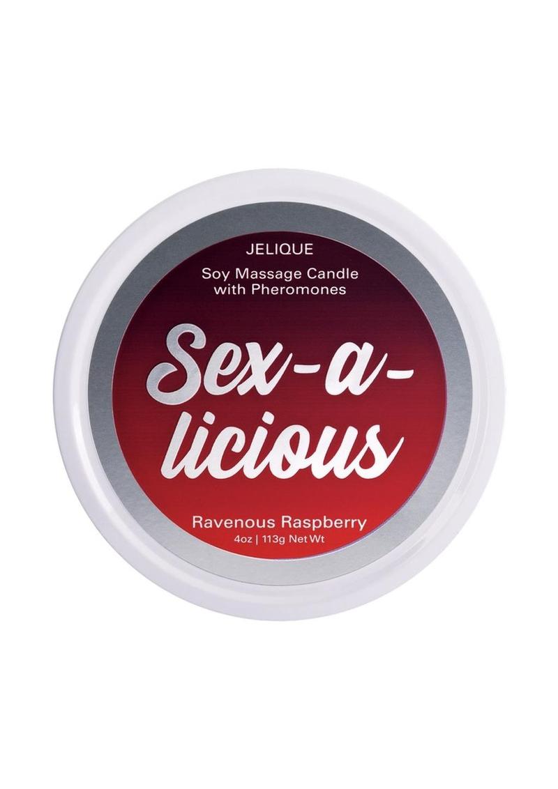 Load image into Gallery viewer, Jelique Massage Candle Pheromone Sex-A-Licious Ravenous Raspberry

