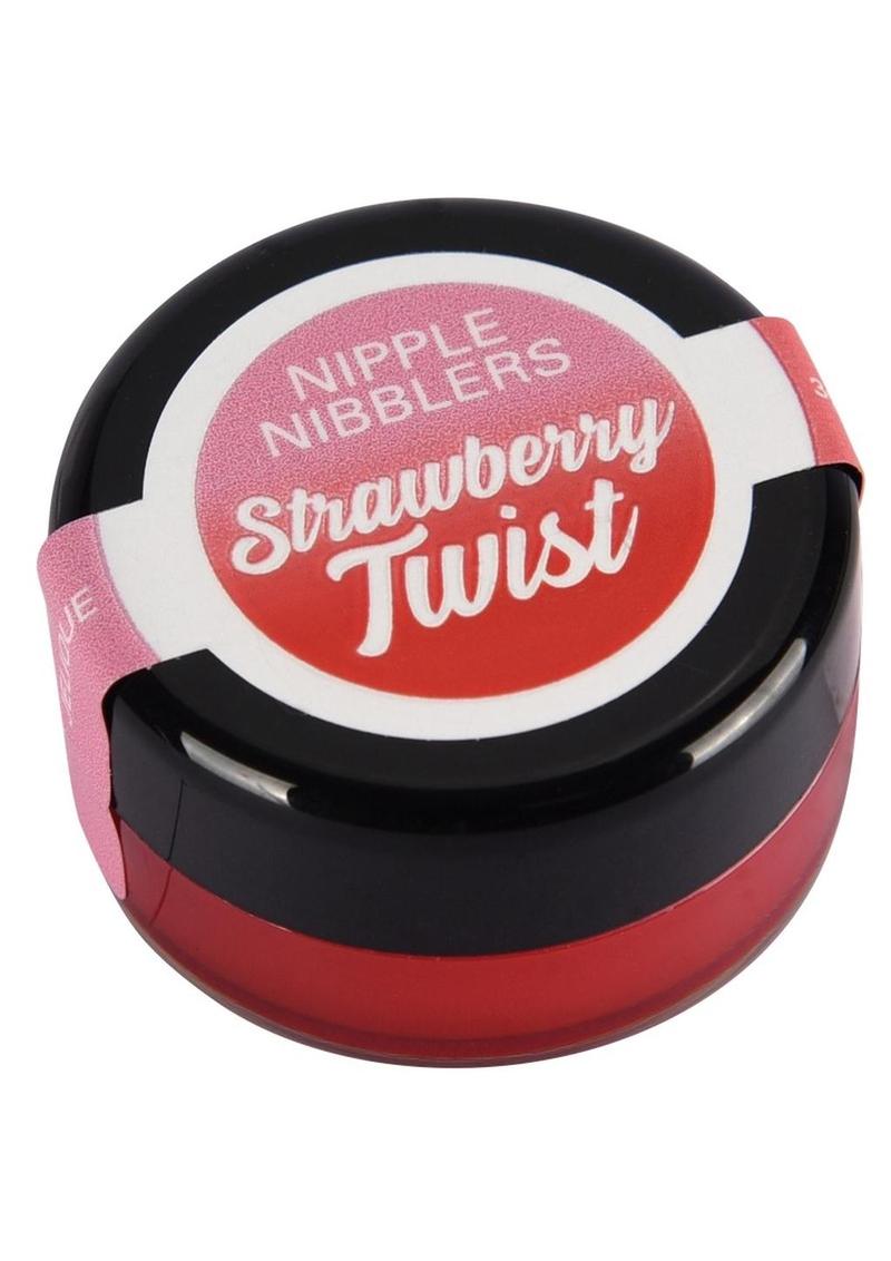 Load image into Gallery viewer, Jelique Nipple Nibblers Cool Tingle Balm Strawberry Twist 3 Gm. 1 Pc.
