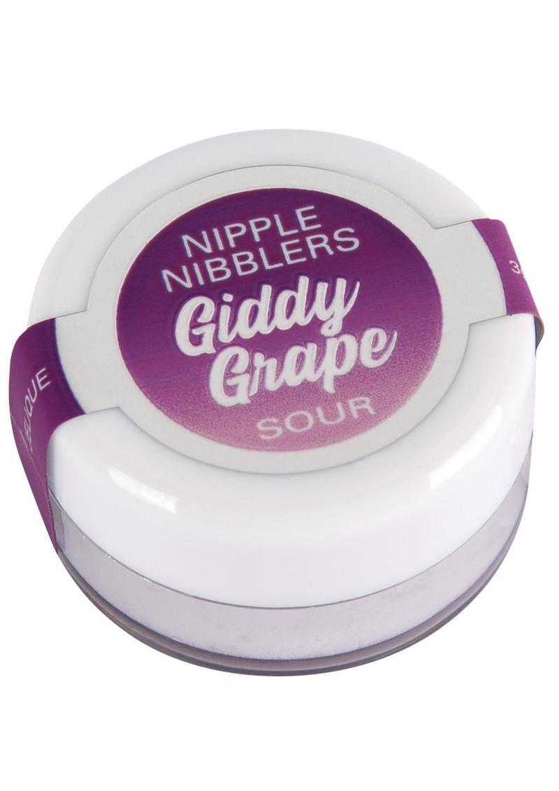 Load image into Gallery viewer, Jelique Nipple Nibblers Sour Tingle Balm Giddy Grape 3 Gm. 1 Pc.
