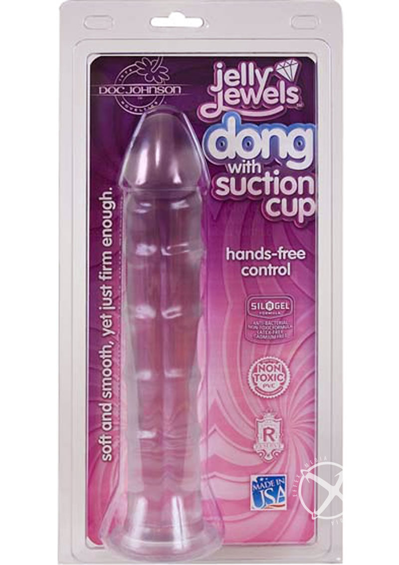 Load image into Gallery viewer, Jelly Jewels Dildo - Clear - 8in
