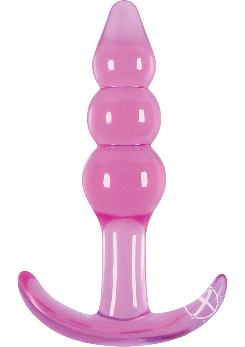 Load image into Gallery viewer, Jelly Rancher Ripple T Plug Butt Plug - Pink
