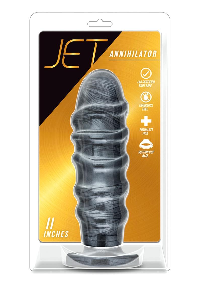 Load image into Gallery viewer, Jet Annihilator Butt Plug - Carbon Metallic - Black
