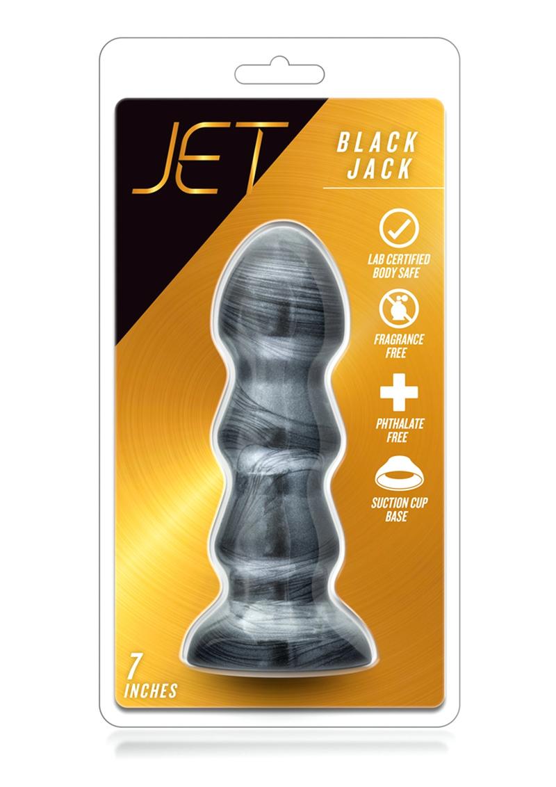 Load image into Gallery viewer, Jet Black Jack Butt Plug - Carbon Metallic - Black
