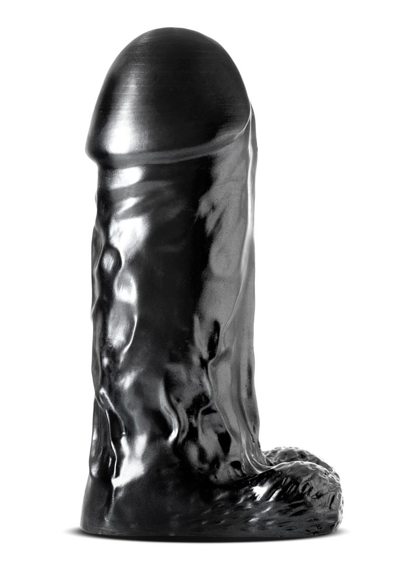 Load image into Gallery viewer, Jet Destroyer Dildo with Balls 10in - Carbon Metallic - Black
